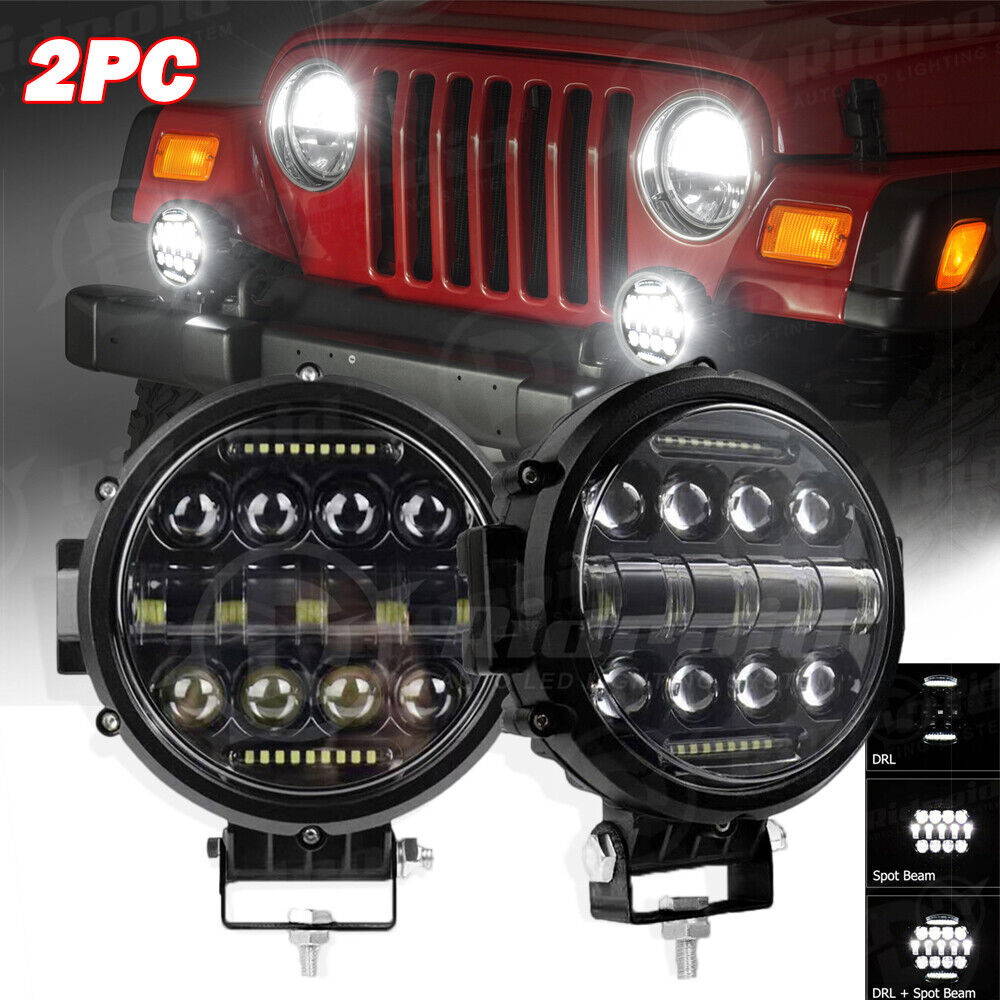 2PCS 6inch LED Work Light Bar Spot Fog Lamp Offroad Driving Truck SUV ATV 4WD