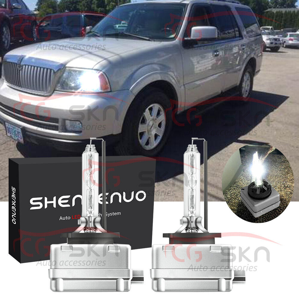 FOR HID Xenon Headlight Bulbs for Lincoln Navigator 2003-2006 LOW Beam 2PC