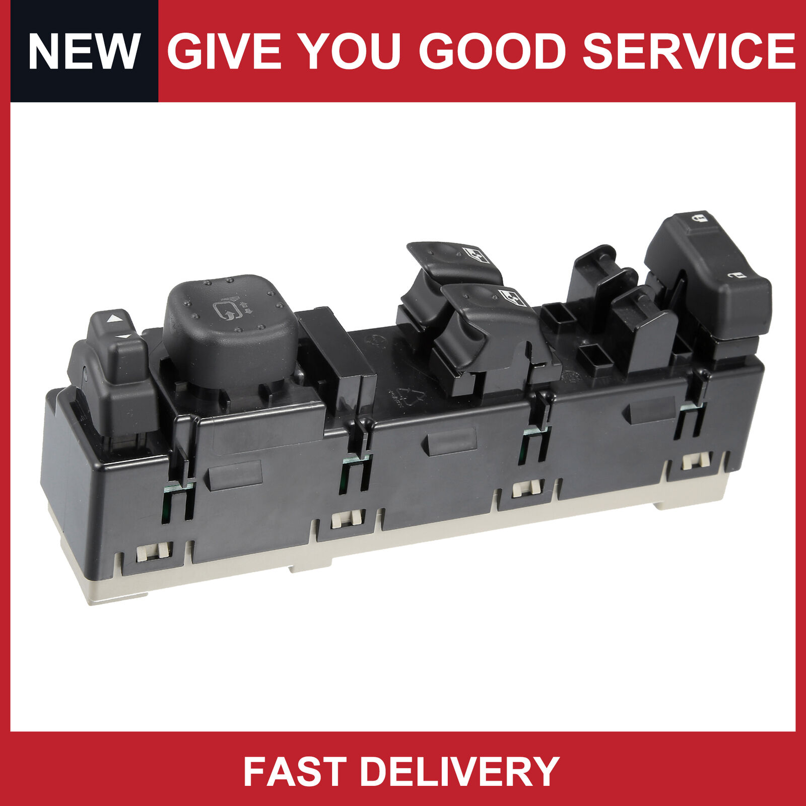 Pack of 1 for Chevy Silverado 03-07 Front Left Drive Side Power Window Switch