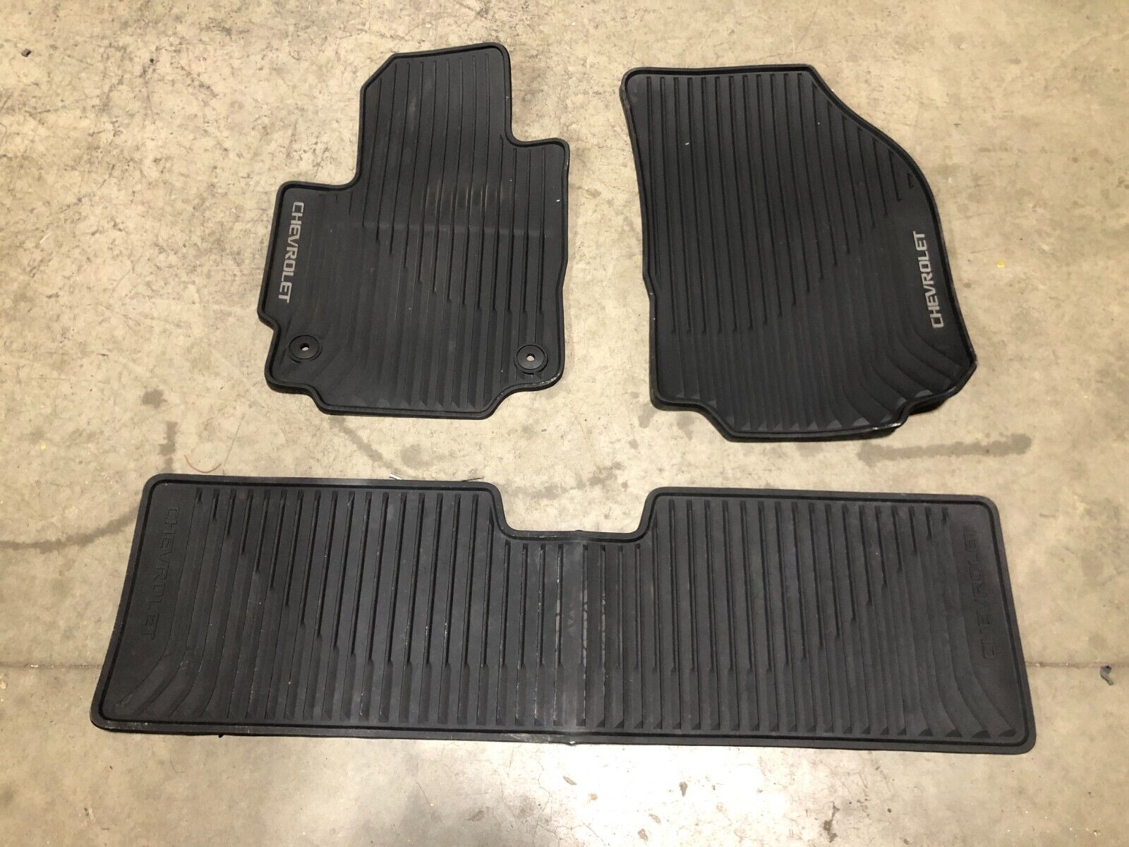 2018-2023 Chevrolet Equinox Black Rubber All Weather Floor Mats Carpets B2613 Oe
