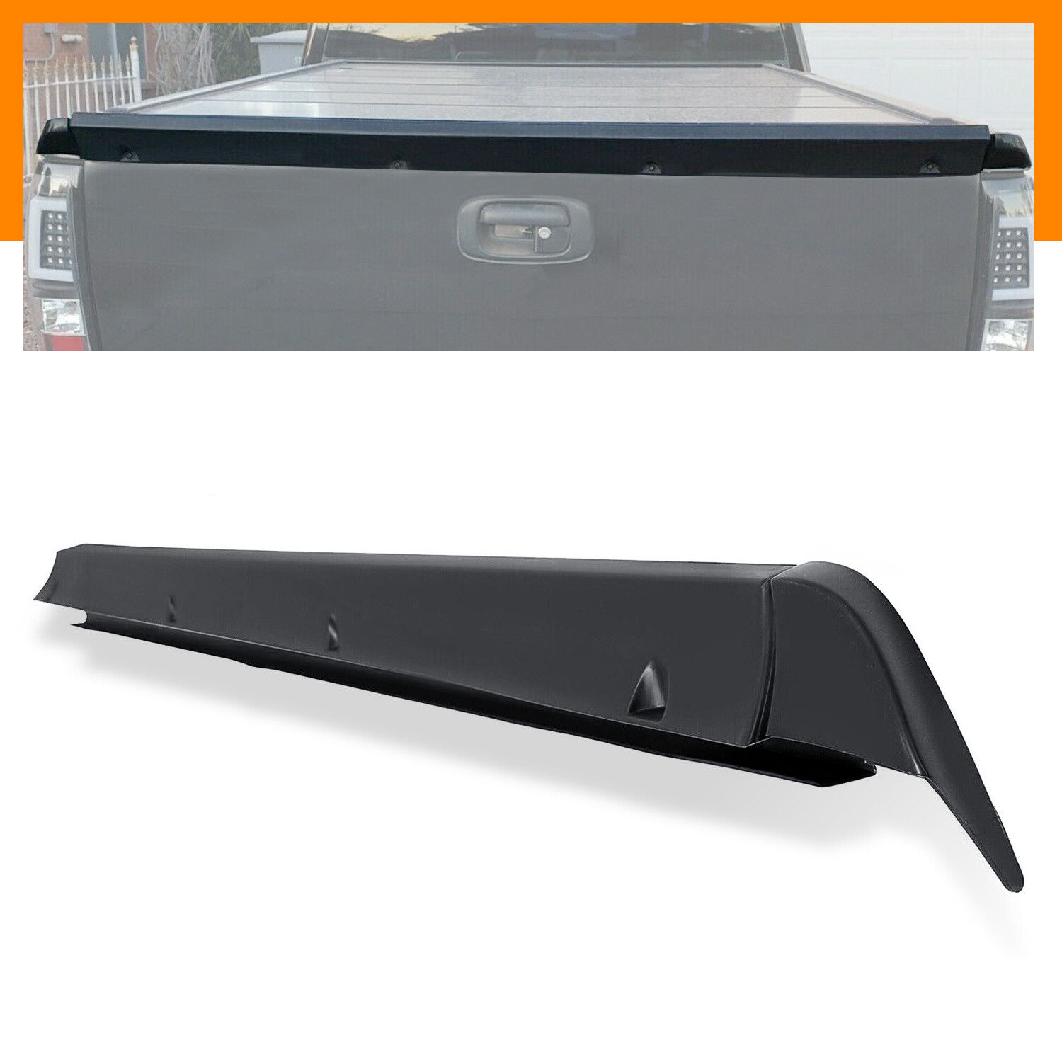 For 2007-14 Chevy SS Silverado Intimidator Tailgate 3PCs Tail gate Wing Spoiler