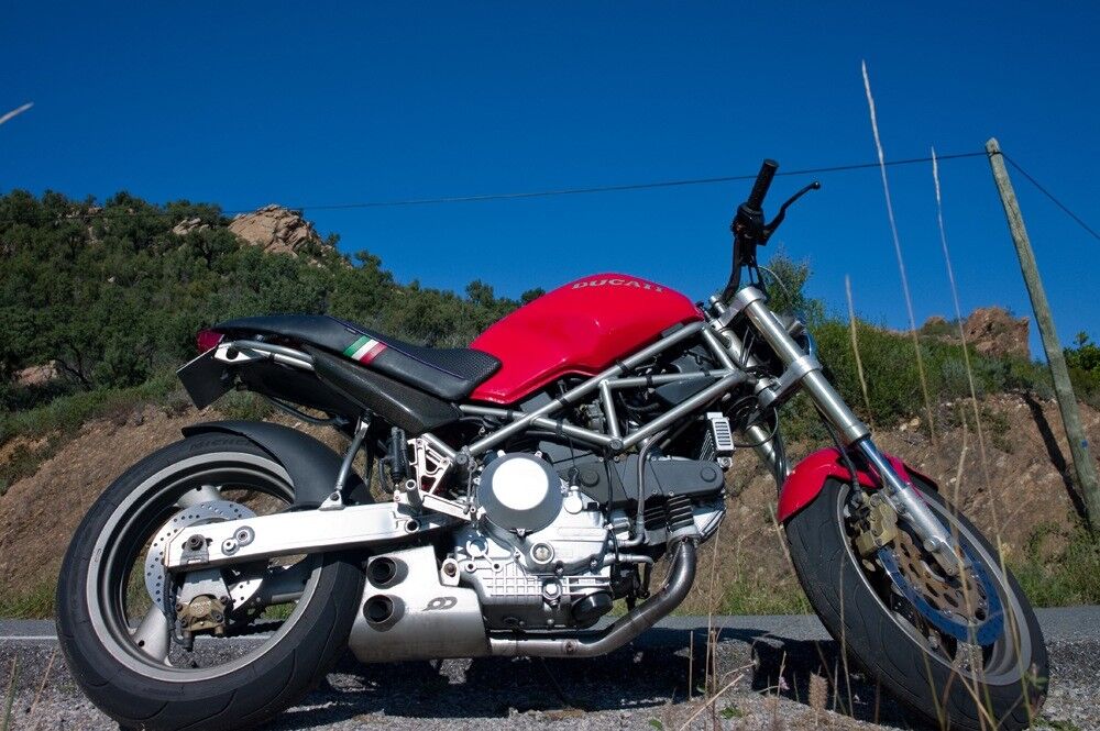 Ducati Monster 900 ->1997 Ex-Box stainless steel QD exhaust system motogp race