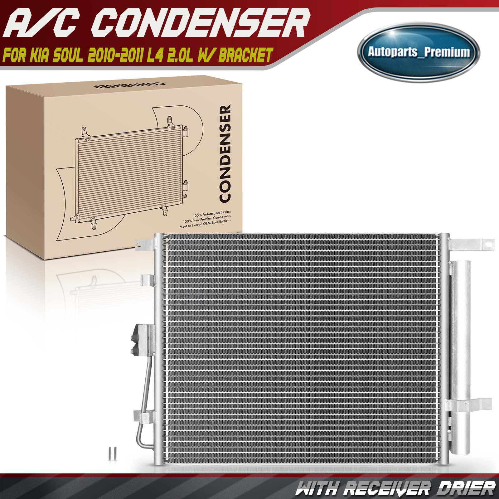 AC Condenser Air Conditioning with Receiver Drier for Kia Soul 2010-2011 L4 2.0L