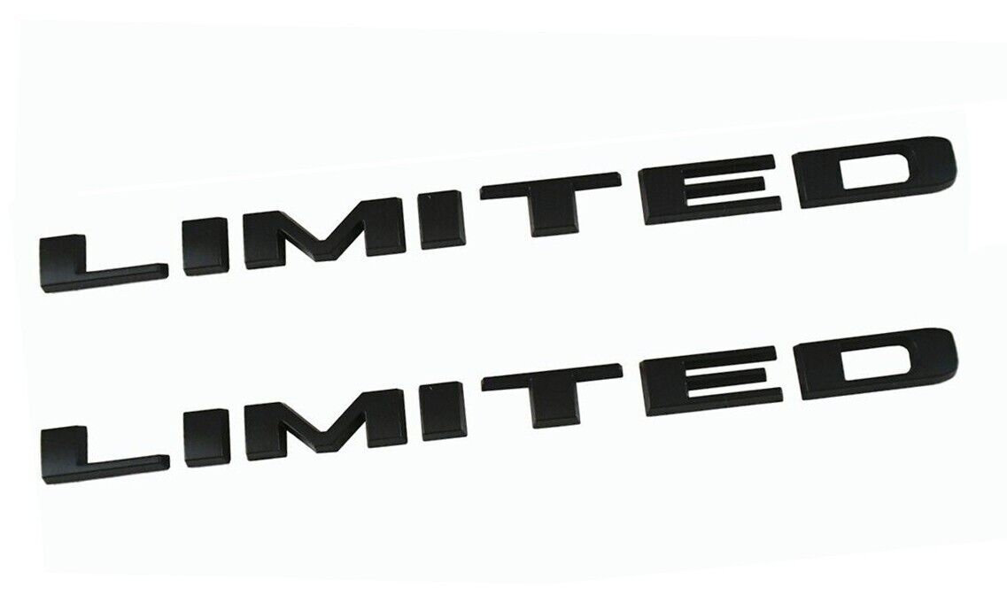 2pcs LIMITED Tailgate Nameplate Emblem for 19-22 R-a-m HD 2500-3500 Matte Black