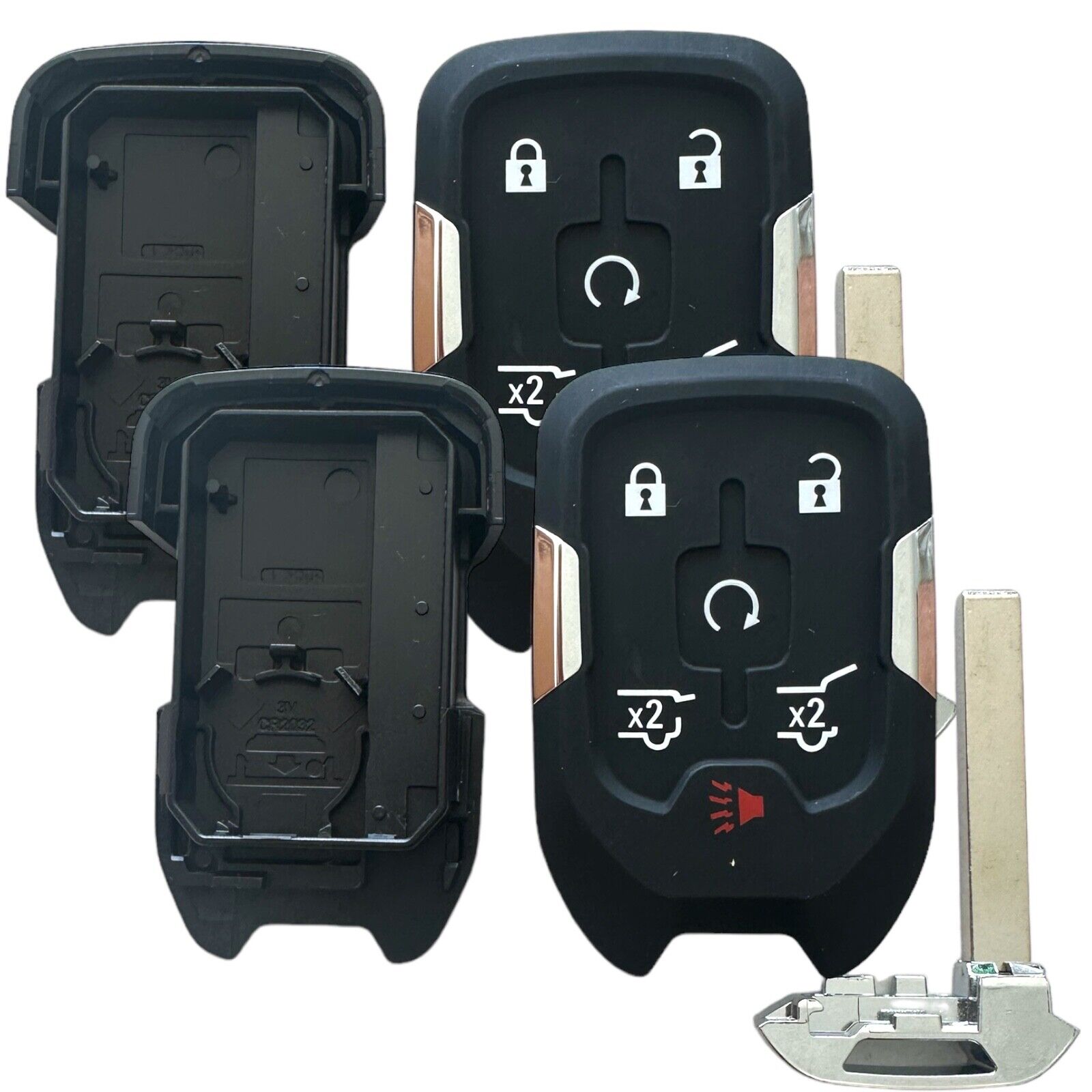 2 6 Button Smart Key shell Case Fob for Chevy Tahoe GMC Yukon 2015-2020 HYQ1AA