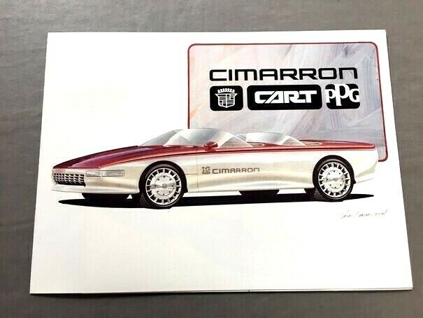 1985 Cadillac Cimarron Concept Cart PPG Original Car Sales Brochure Folder