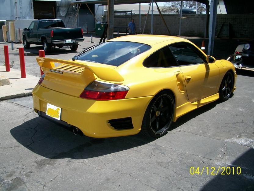 PORSCHE 996 TURBO GT REAR BUMPER, SPOILER, TAIL SKIRTS 2001 TO 2005 COUPE N CAB 
