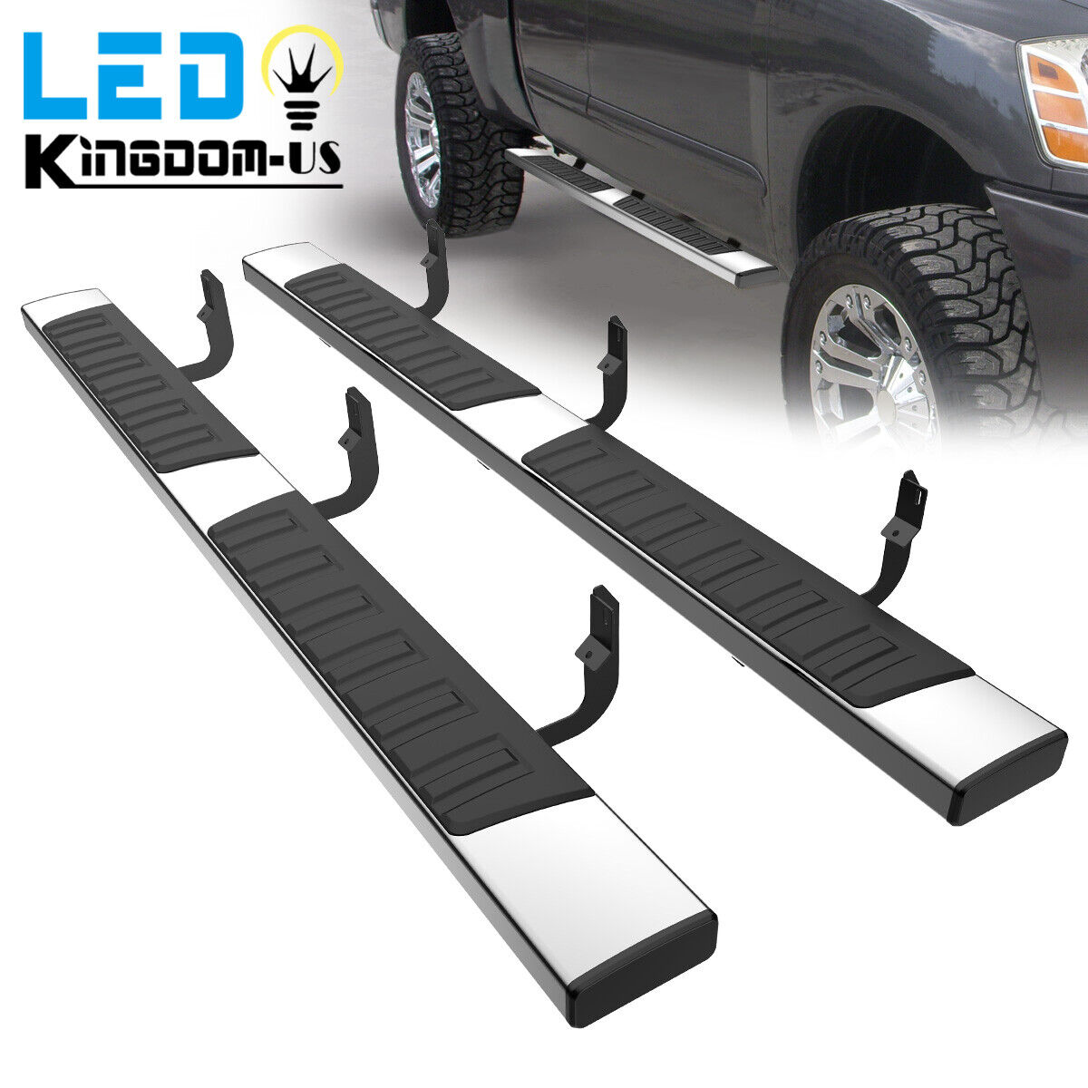 Running Boards for 2004-2024 Nissan Titan Crew Cab 6\