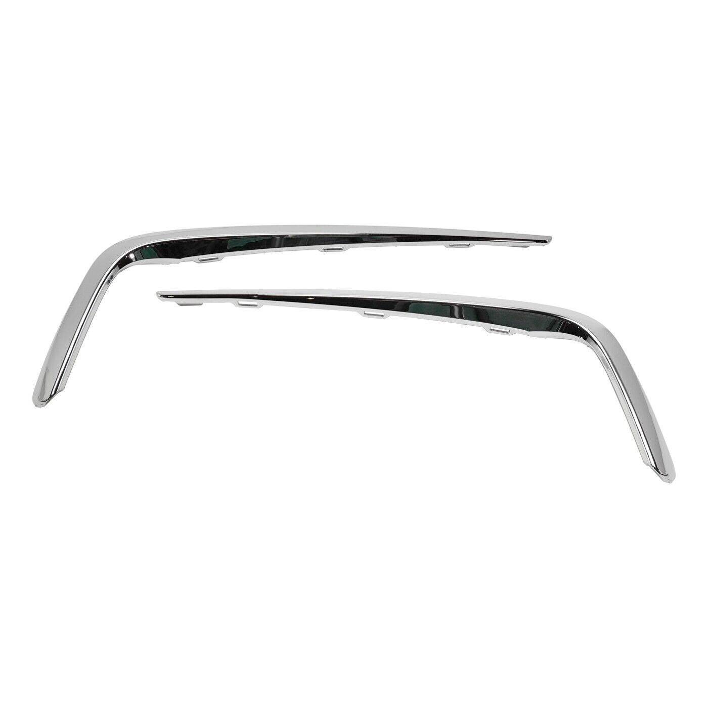 Bumper Trim Molding Set For 2017-2020 Acura MDX Front Left and Right Side Chrome
