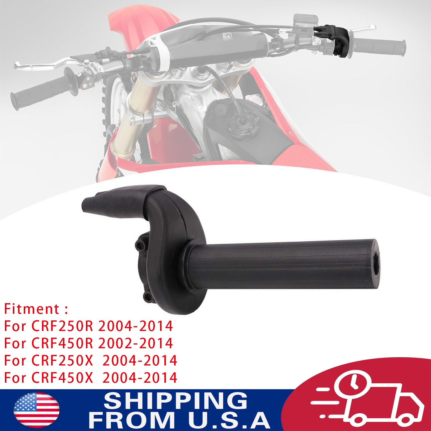 Dirt Bike Throttle Tube Assembly For CRF250R CRF450X 2004-2014 CRF450R 2002-2014