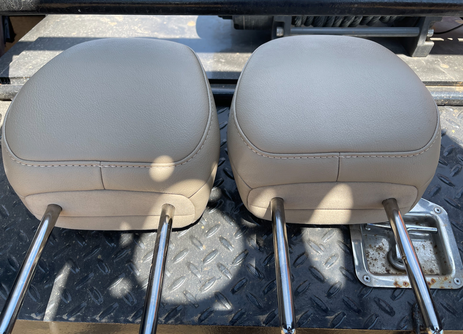 2021 -2023 Toyota Sienna Headrests  Second Row Leather Light Beige -2 pcs