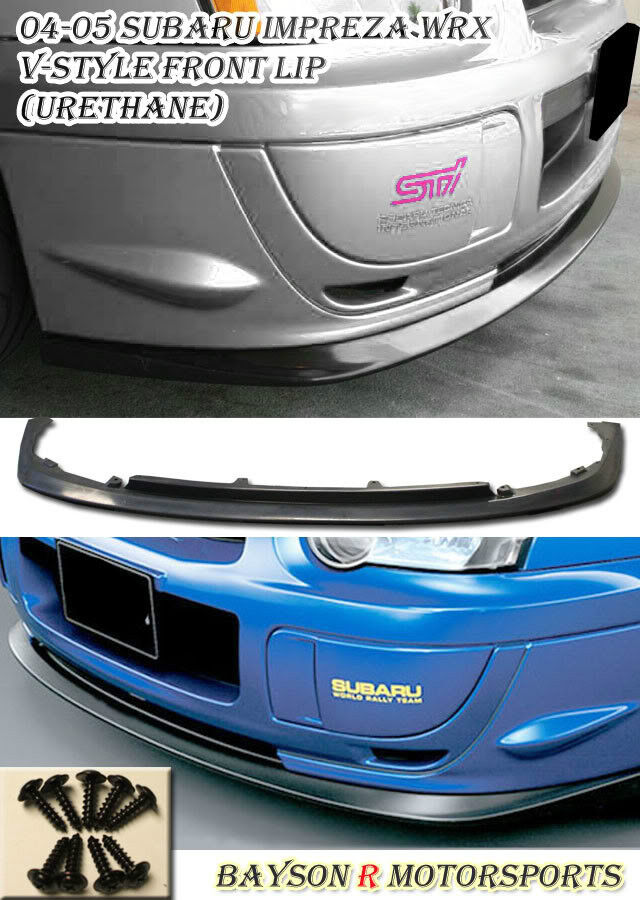 Fits 04-05 Subaru Impreza WRX STI V Limited Style Front Bumper Lip (Urethane)