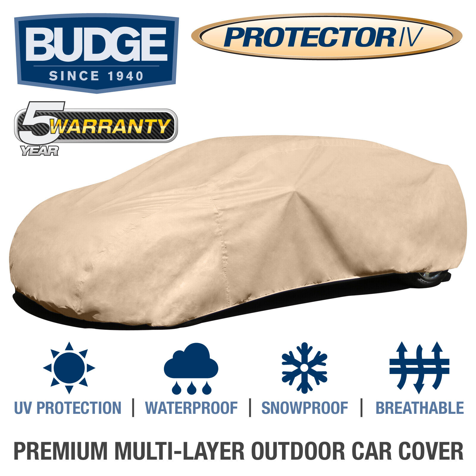 Budge Protector IV Car Cover Fits BMW M3 1998 | Waterproof | Breathable
