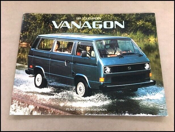 1984 VW Volkswagen Vanagon and Camper 18-page Factory Sales Brochure Catalog