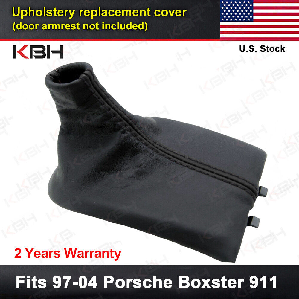 Manual Shifter Shift Boot Leather For Porsche Boxster 911 986 996 97-04 Black