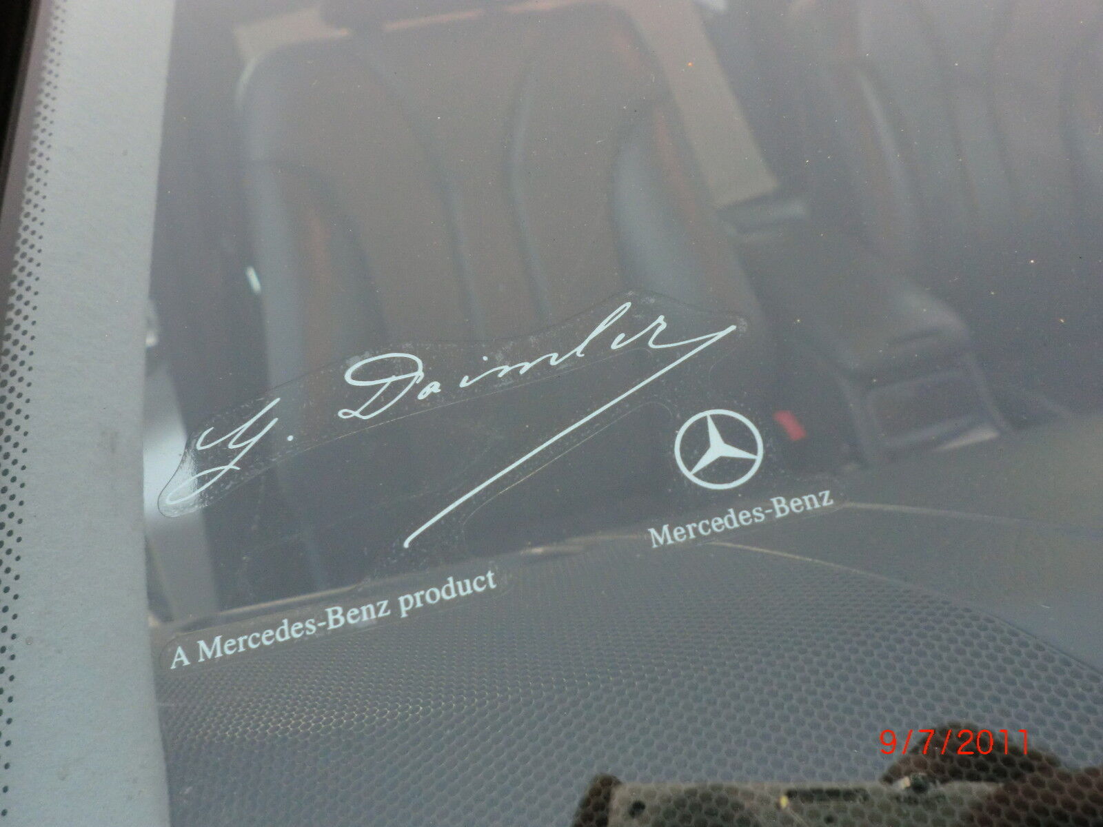 Mercedes-Benz WINDSHIELD STICKER W210 E55 S55 C280 E320 S430 CLK55 CLK430 S430