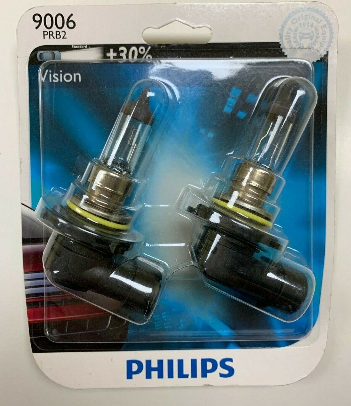 2x Philips 9006 PRB2  Super Bright 30% More Vision Light Bulb Lamp GERMANY BEAM