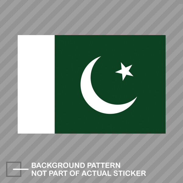 Pakistani Flag Sticker Decal Vinyl Pakistan PAK PK