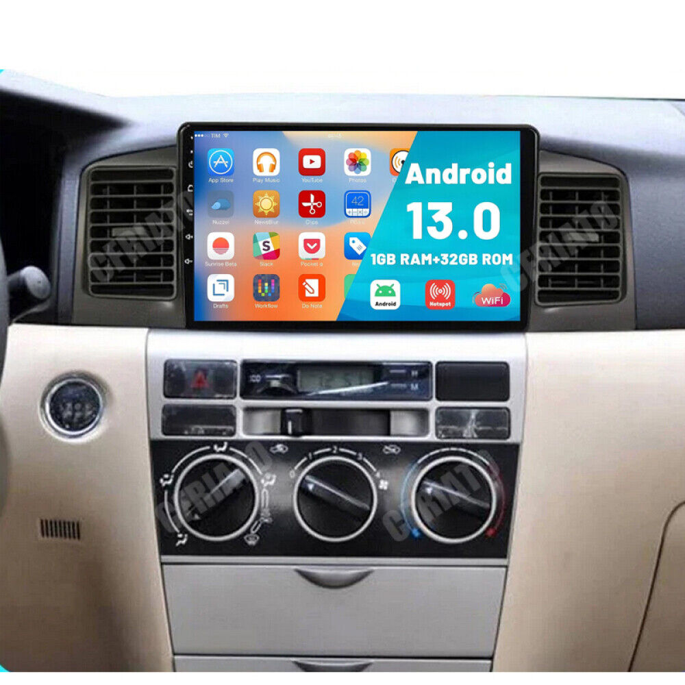 1+32GB For Toyota Corolla 2003-2008 Android 13 Car Stereo Radio GPS Navi WIFI BT