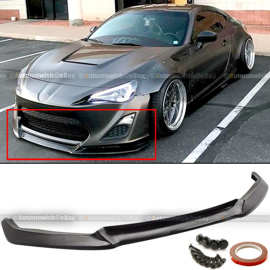 Fit 13-16 Scion FRS Urethane GT Style PU Front Bumper Chin Lip Spoiler Body Kit 
