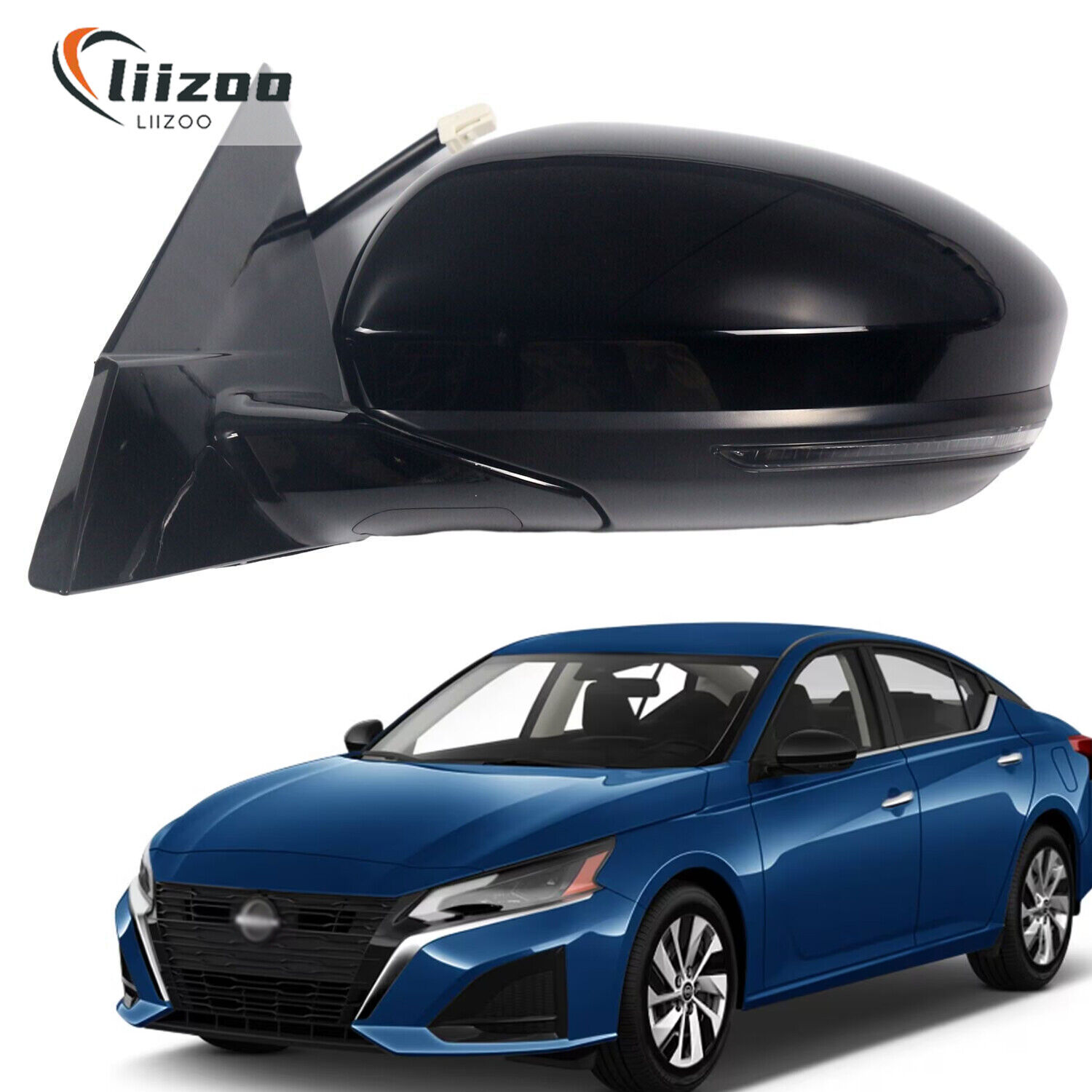Side Mirror for Nissan Altima 2019-2024 Left Driver Side Power Heated Turn Lamp