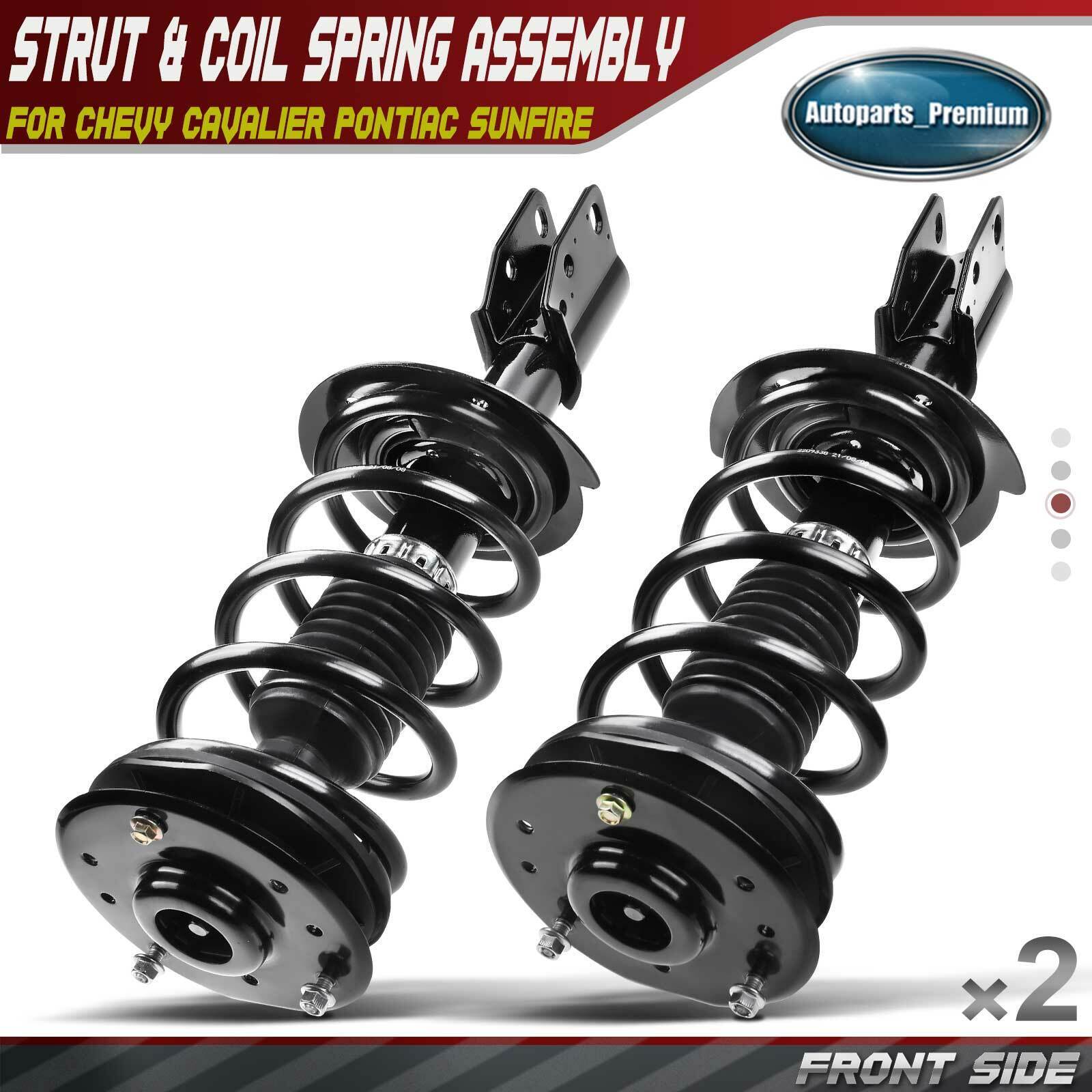 2x Front Left & Right Complete Strut & Coil Assembly for Chevrolet Pontiac 99-05