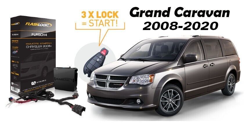 Flashlogic Add-On Remote Starter for Dodge Grand Caravan 2008-2020 Plug & Play