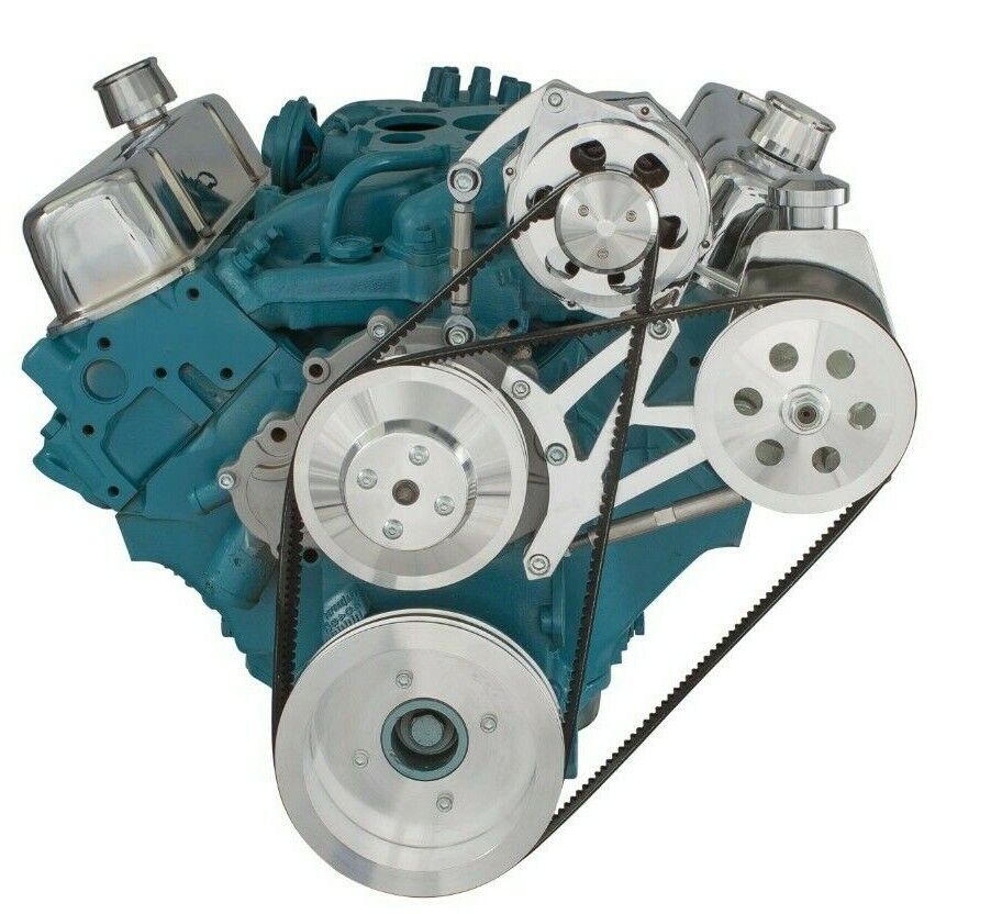 Pontiac V-Belt System - Power Steering and Alternator 350 400 428 455 1969+ 