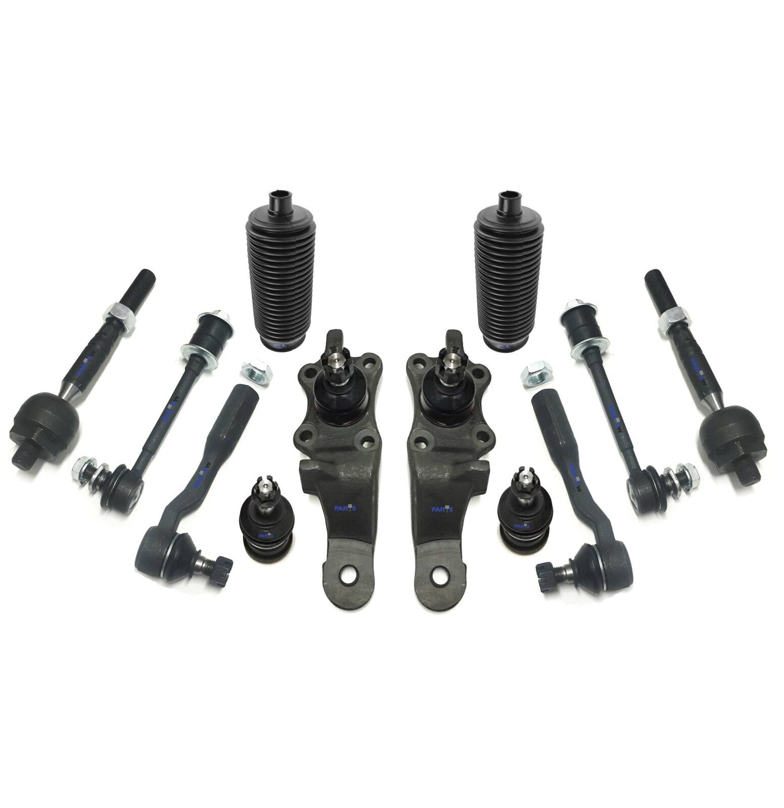 12 New Pc Suspension Kit for Toyota Tundra Inner & Outer Tie Rod Ends Sway Bar