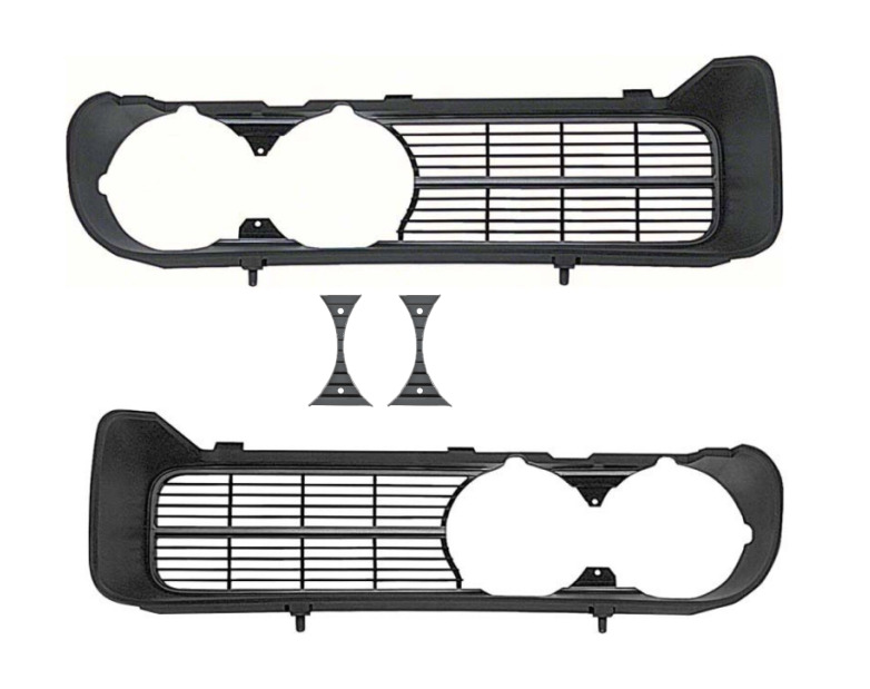 OER Reproduction Standard Grille Set With Inserts For 1968 Pontiac Firebird