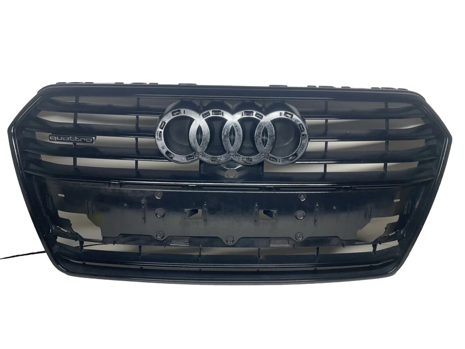 2016-2018 Audi A7 Front Bumper Grill Black Optic w Camera OEM BLACK 4G8853651G