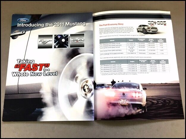 2011 Ford Mustang and Shelby GT500 Original Sales Brochure