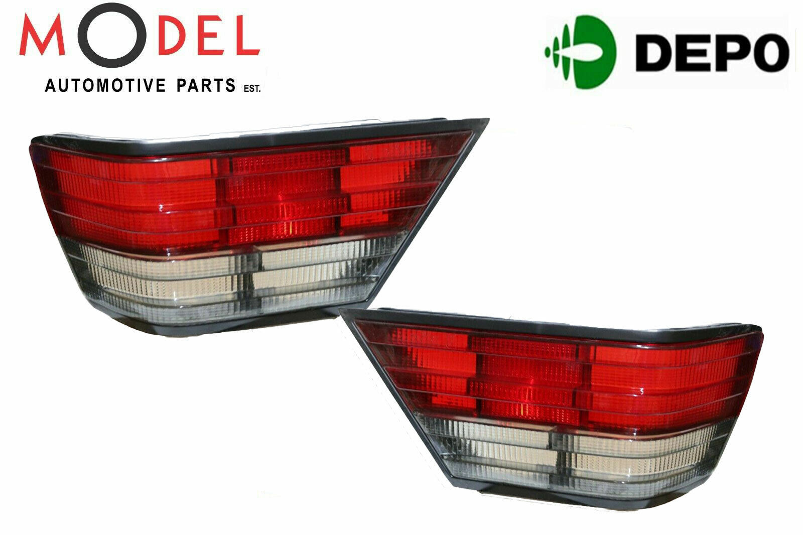 DEPO Lens Tail Lamp Combination Rear Left / Right Set 1248200166 / 1248203466