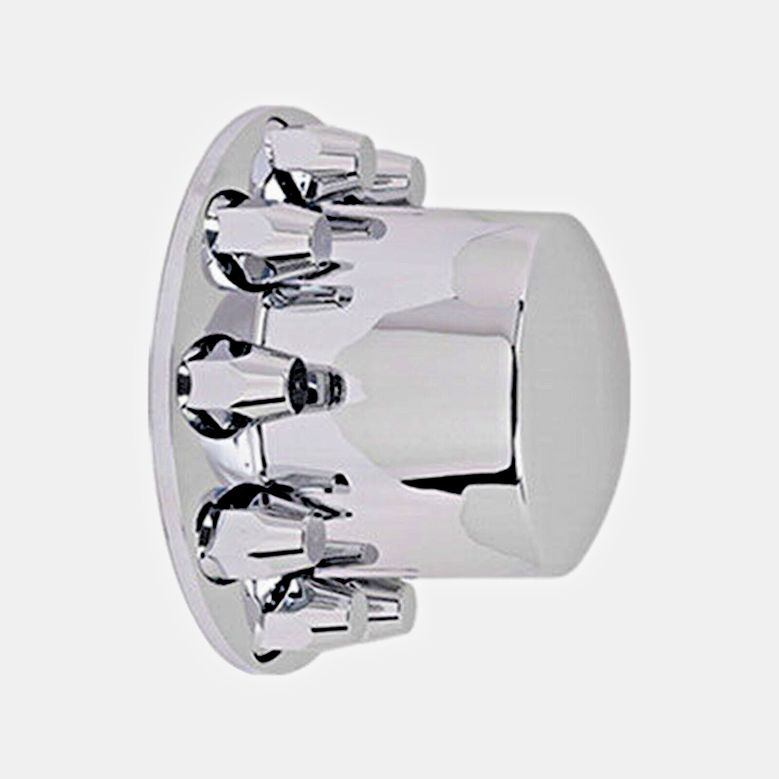 Chrome Rear Wheel Axle Cover Kits for Semi Truck with Hub Cap and Lug Nut Covers