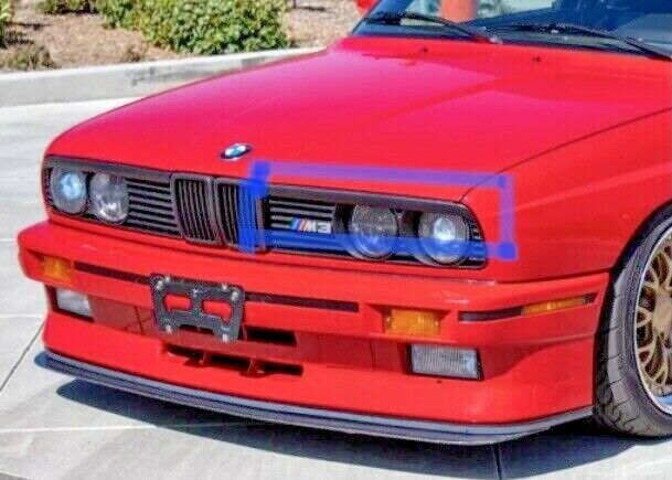 BMW E30 3-series Headlight Trims Covers Eyebrows Eyelids 1982 &up ABS plastic M3