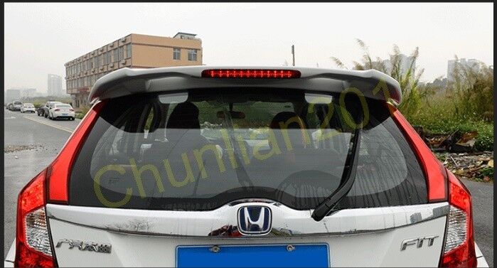 RS Style Spoiler Wing ABS for 2014-2019 Honda Fit Jazz Hatchback Light Unpainted