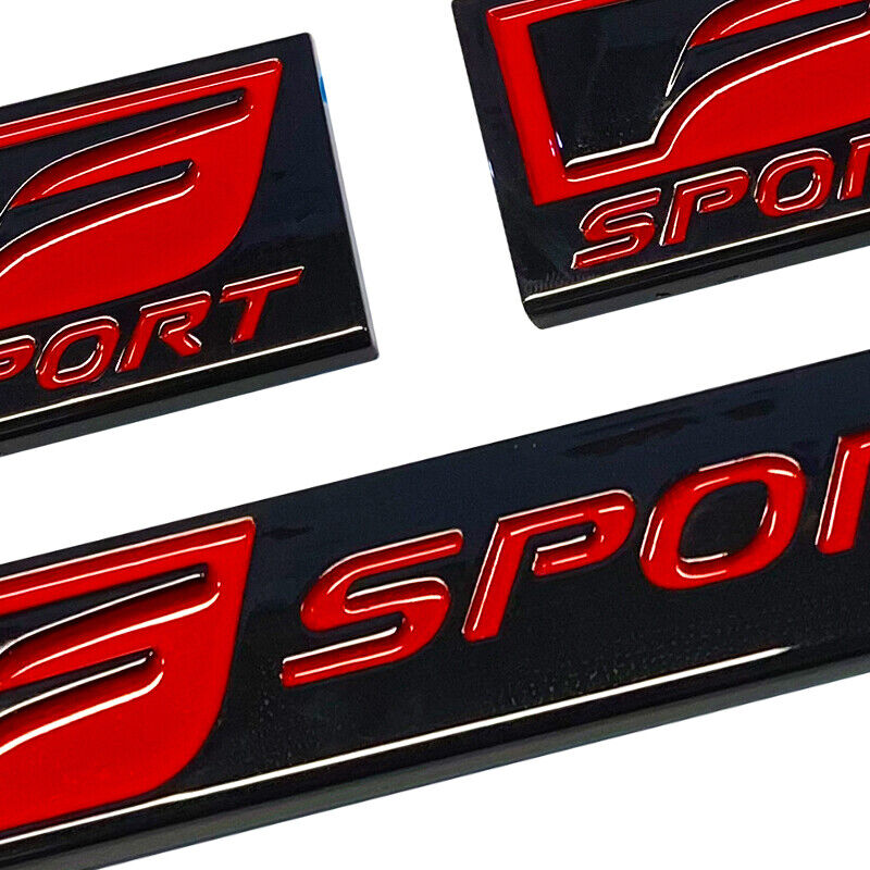 3PCS 3D F-Sport Emblem Side Fender Tailgate  Badges Roof For IS250 350 GS35 450