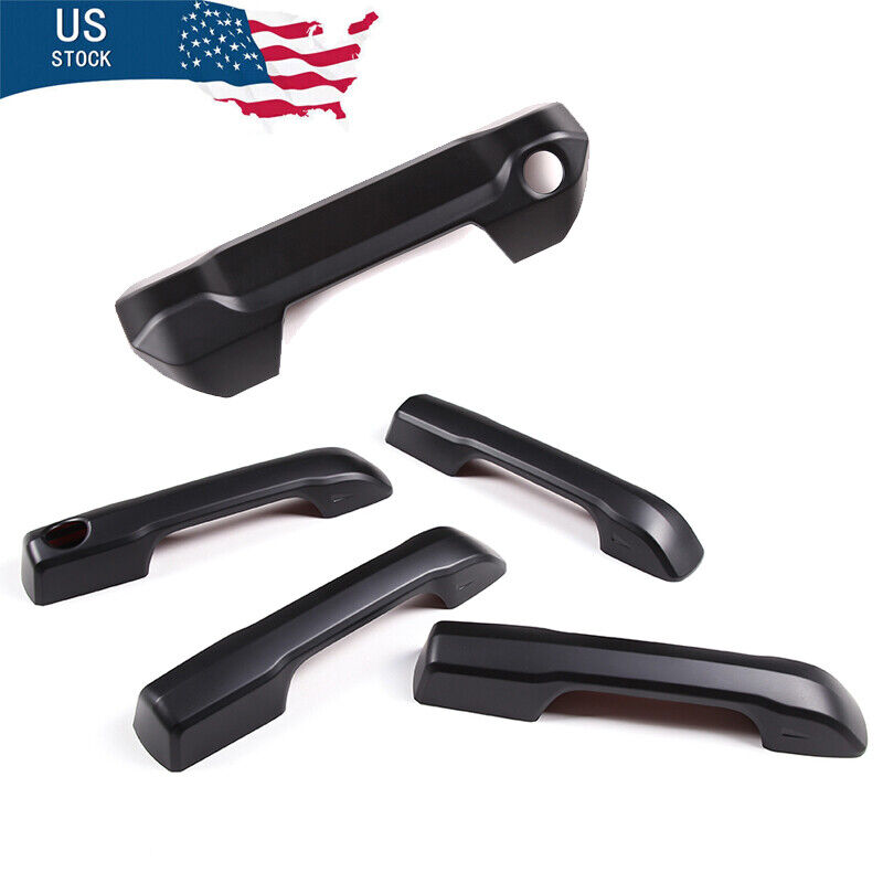 5PCS Matte Black Exterior Side & Rear Door Handle Cover For Toyot-a Tundra 2022