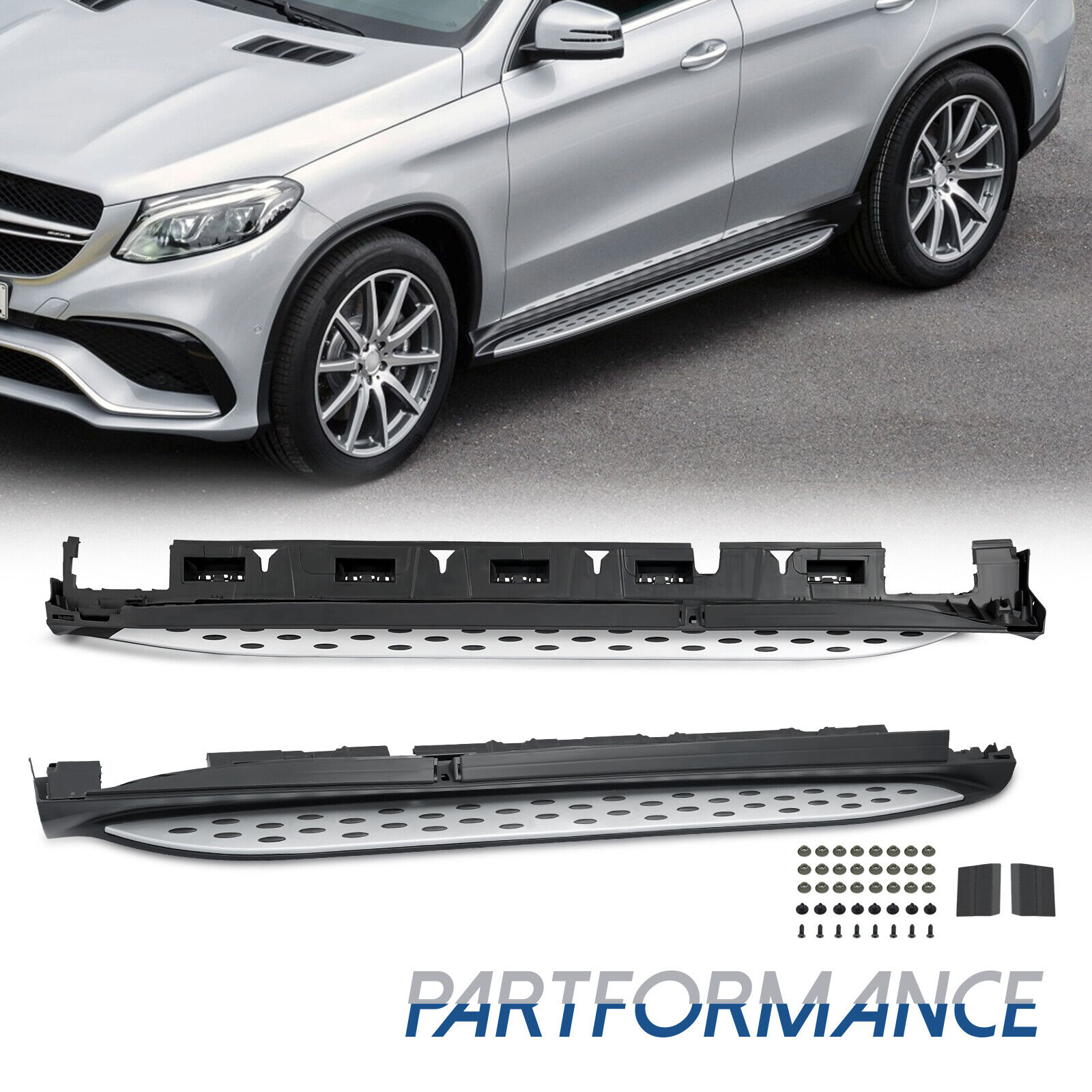 For 2016-2020 Mercedes-Benz C292 GLE-Class Side Step Nerf Bars Running Boards