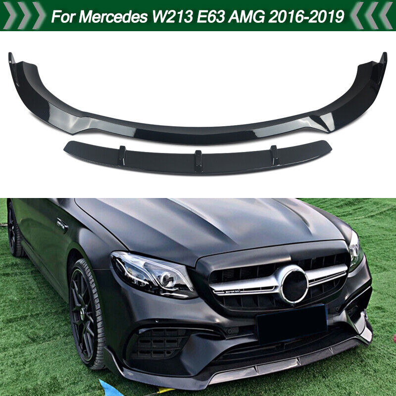For Mercedes Benz E Class W213 E63 AMG Sedan 2016-2019 Front Bumper Splitter Lip