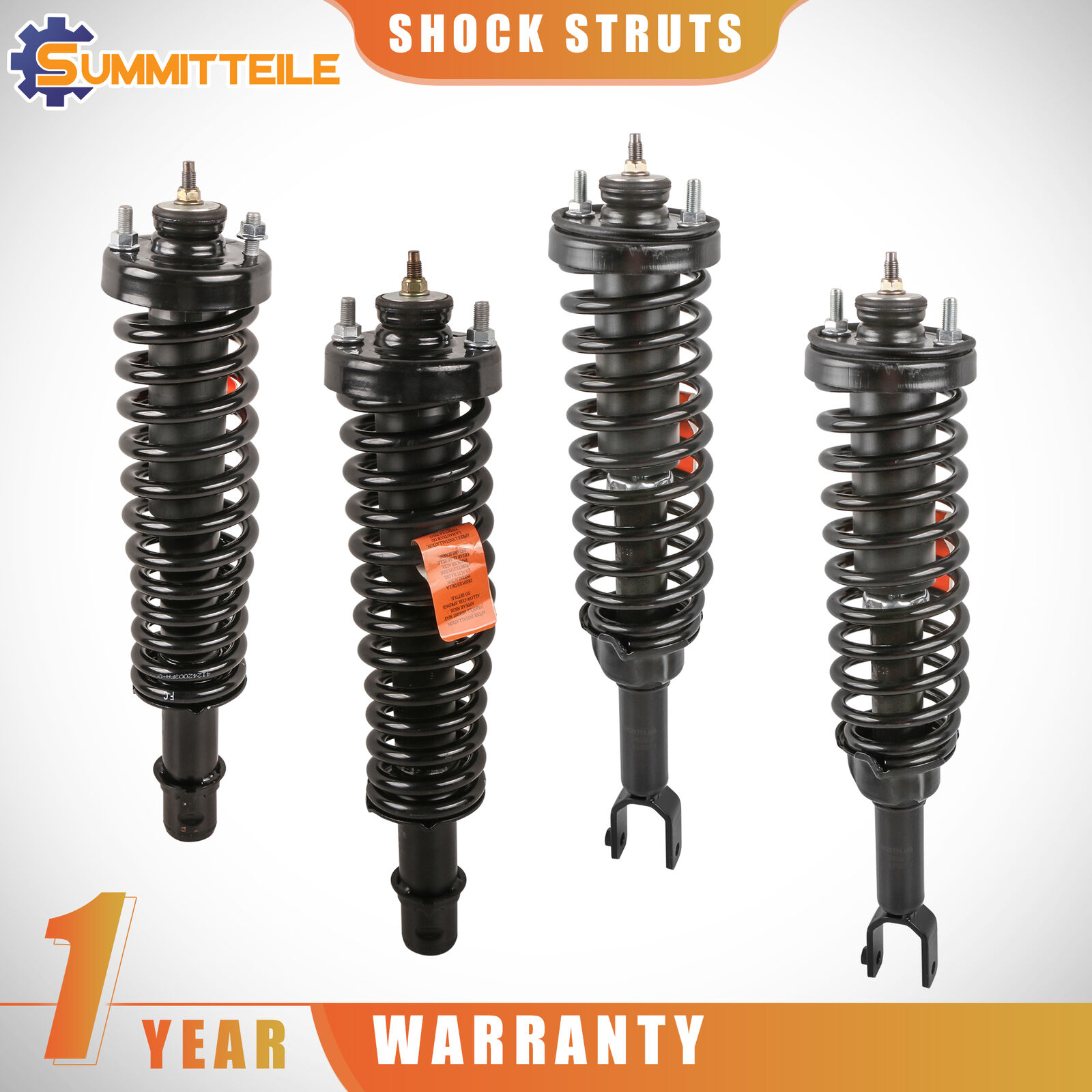 4PCS Front+Rear Complete Struts Shock Absorbers For 97-00 Honda Civic Acura EL