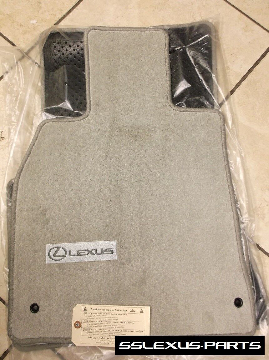 Lexus LS460 (2007-2012) (RWD) OEM Genuine 4pc CARPET FLOOR MATS (Gray) 