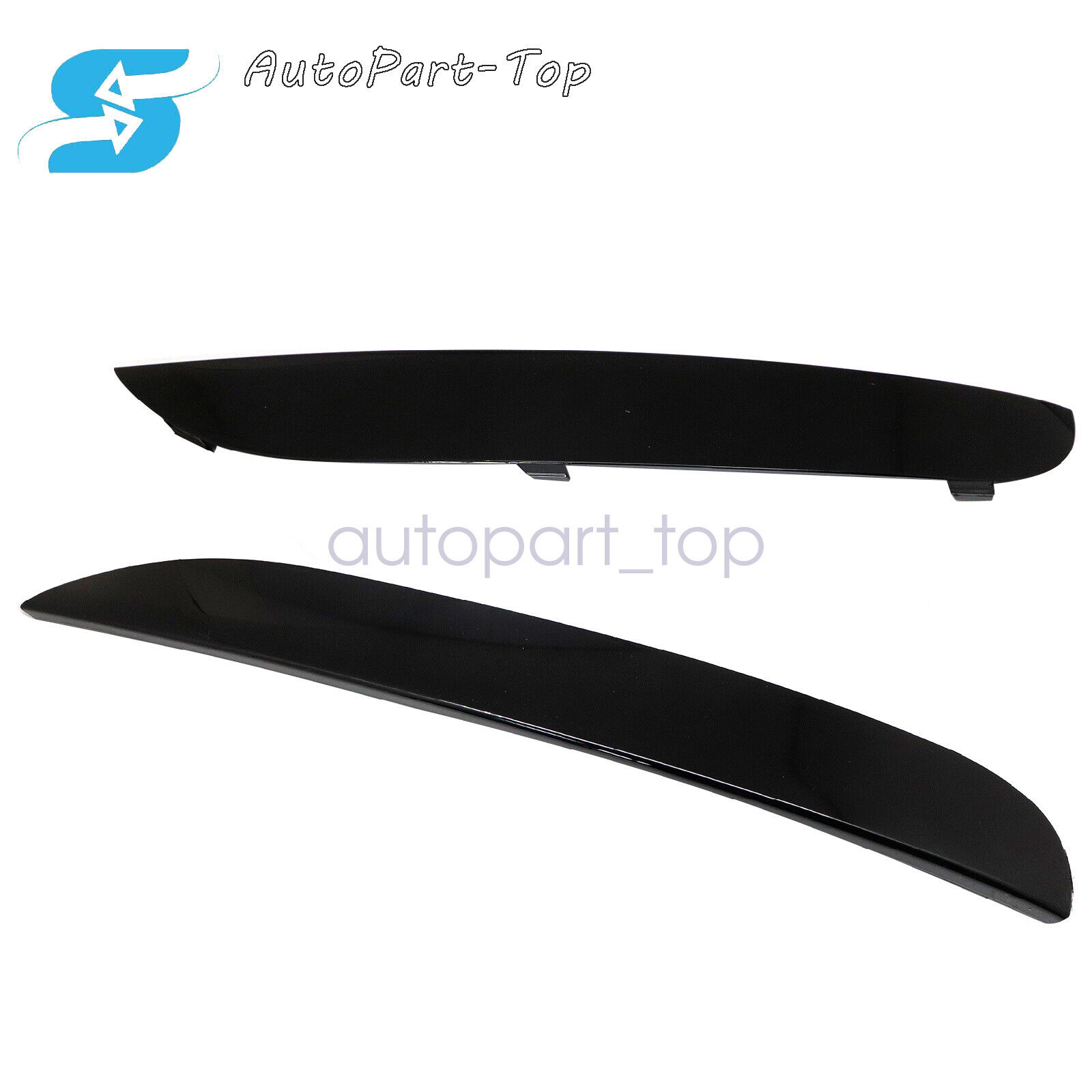 Glossy Black Front Bumper Grille Molding Trim For BMW 7 Series F03 2012-2015