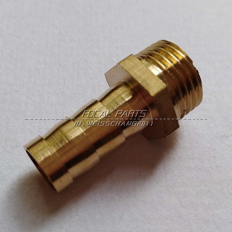 Fitting Metric M16 M16X1.5 Male to Barb Hose ID 3/8” Brass Fuel Air Gas M558
