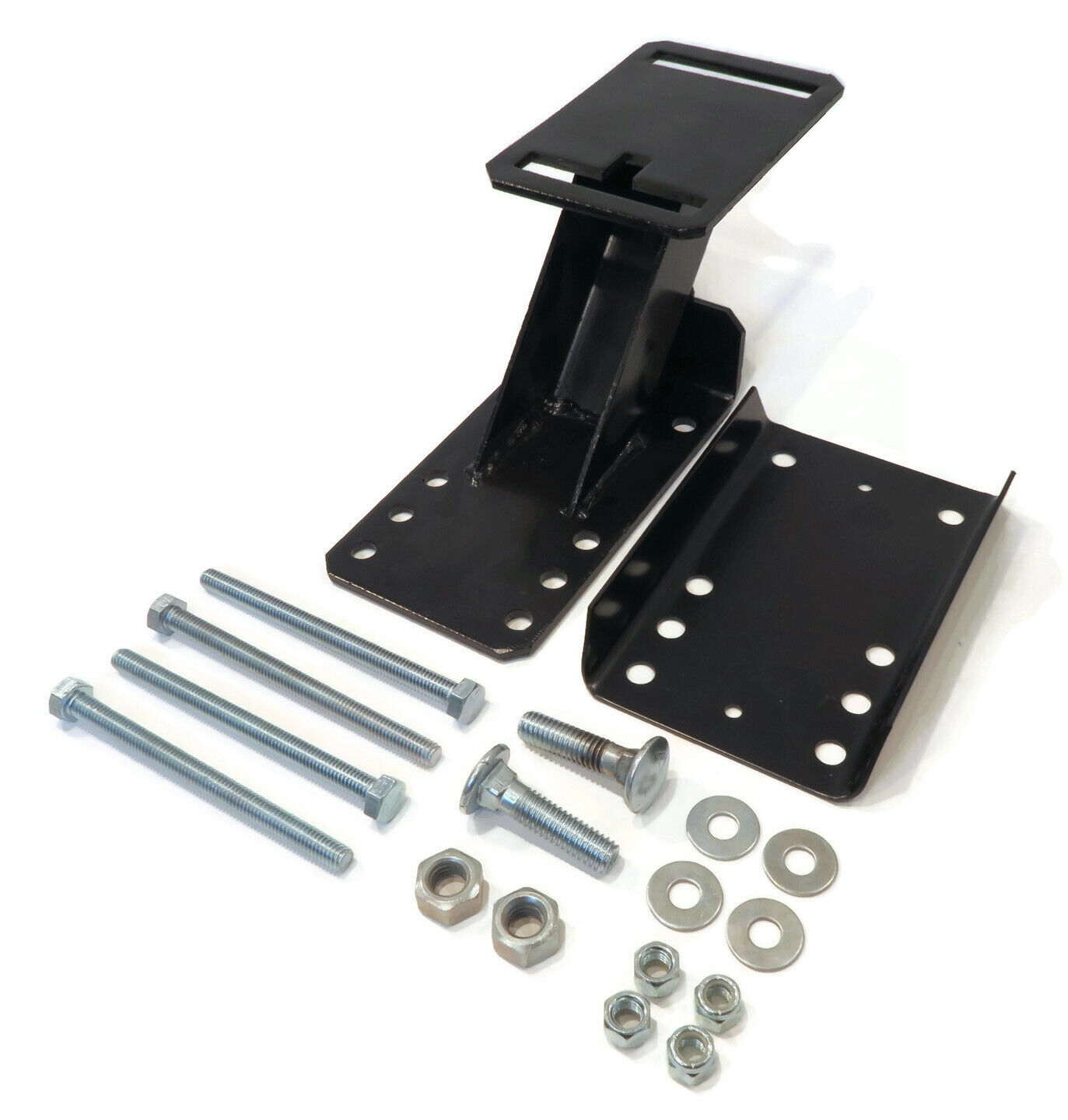 Spare Tire Wheel Mount Kit with Hardware, Angled Bracket for Cargo, Boat, Camper