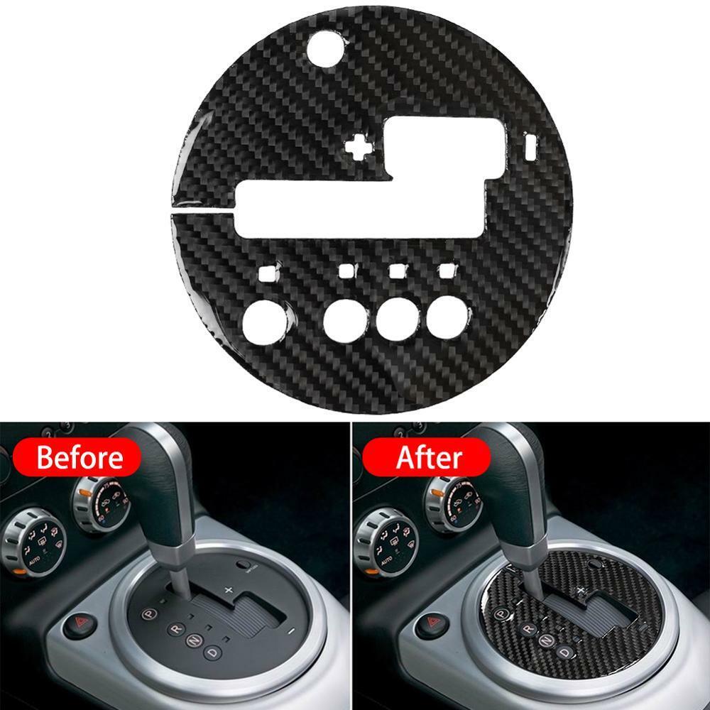 For Nissan 350Z 2003-2009 Carbon Fiber Automatic Gear Shift Panel Frame Sticker