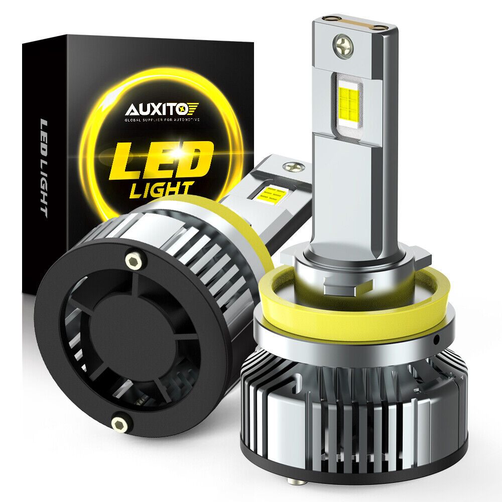 AUXITO H11 LED Headlight Bulbs White Low Beam Conversion Kit Super Bright Y19 EA