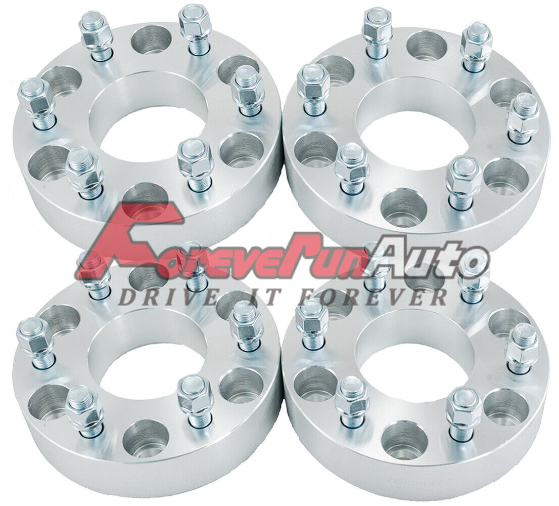 4PC 1.5\'\' 6x5.5 to 6x135 Wheel Spacers Adapters 14x1.5 Studs for Chevy to Ford