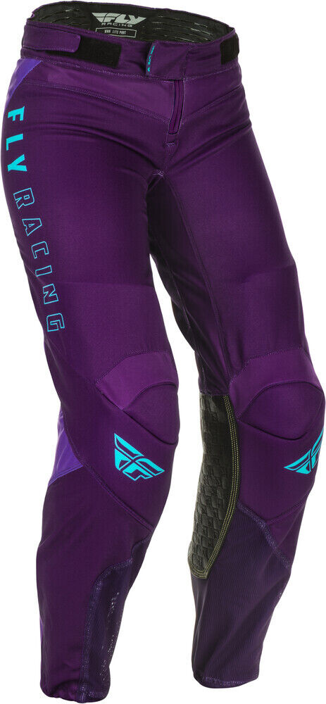 Closeout Fly Racing Womens Lite Pants Dirt Bike ATV MX SxS UTV Purple/Blue 3/4