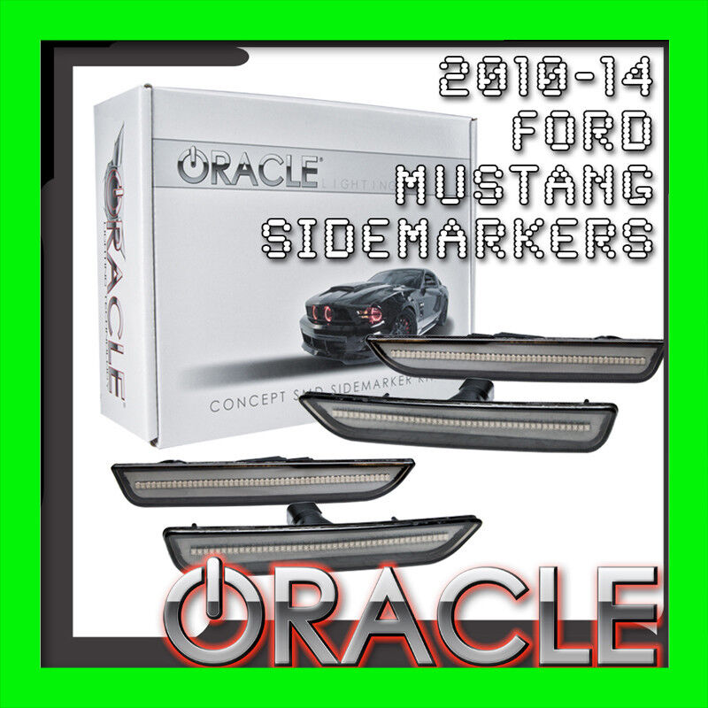 2010-2014 ORACLE FORD MUSTANG CONCEPT TINTED/SMOKED SMD LED SIDEMARKERS 4PCS